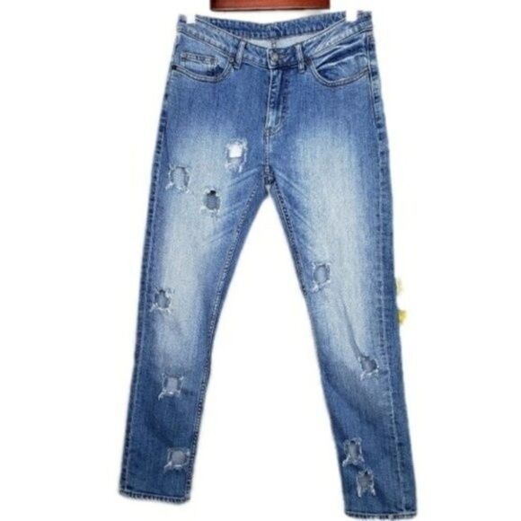 Cheap Monday Common Atomic Distressed Ankle Jeans Size 26/32 - Picture 4 of 14
